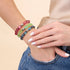 Milchstraße | 925 Sterling Silber | Galaxie Glaskiesel Armband